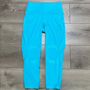Fanka Reversible 7/8 High Rise Leggings Blue Size Medium